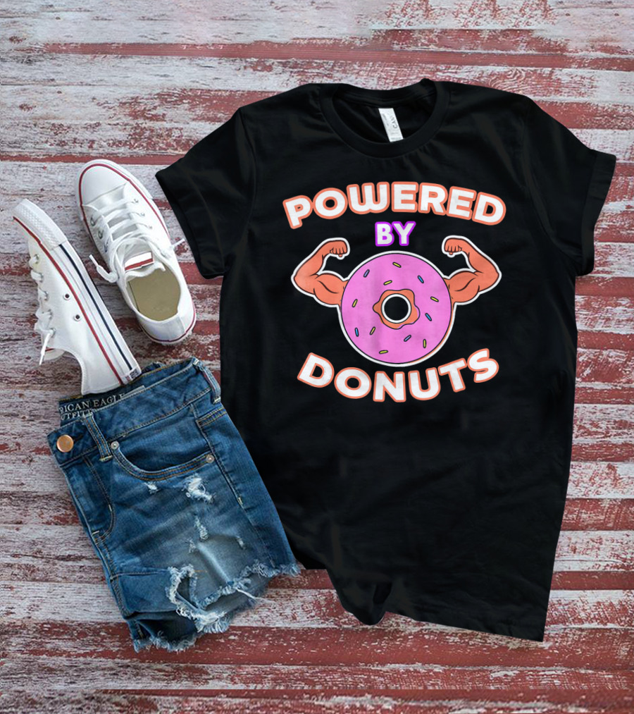 Powered By Donuts Muscle Pink Sprinkles T-Shirt