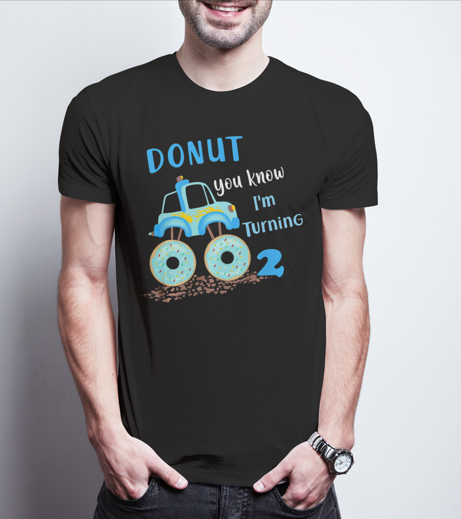 Donut You Know I'm Turning 2 Donut Funny 2nd Birthday T-Shirt