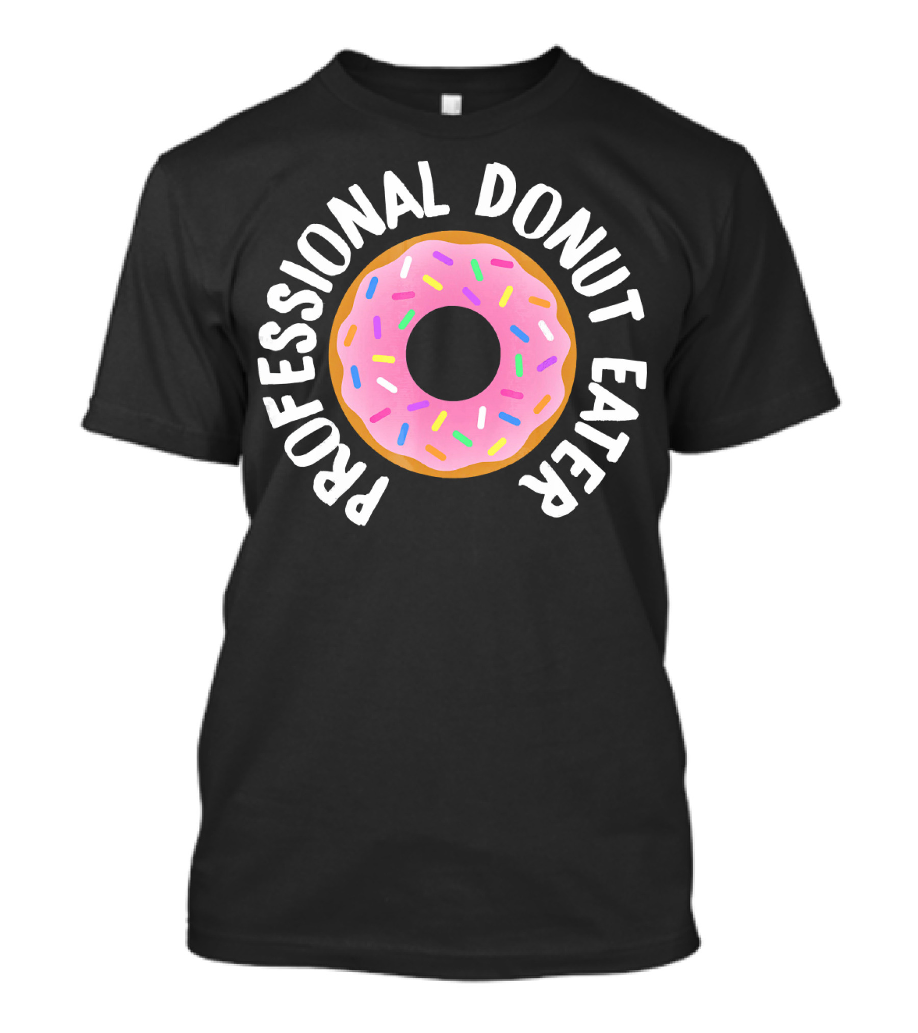 Professional Donut Eater Pink Sprinkle Donut T-Shirt