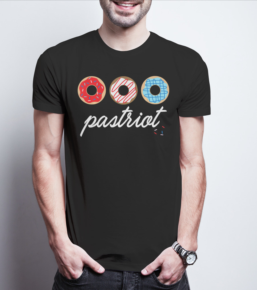 USA Pastriot Donuts Red White Blue T-Shirt