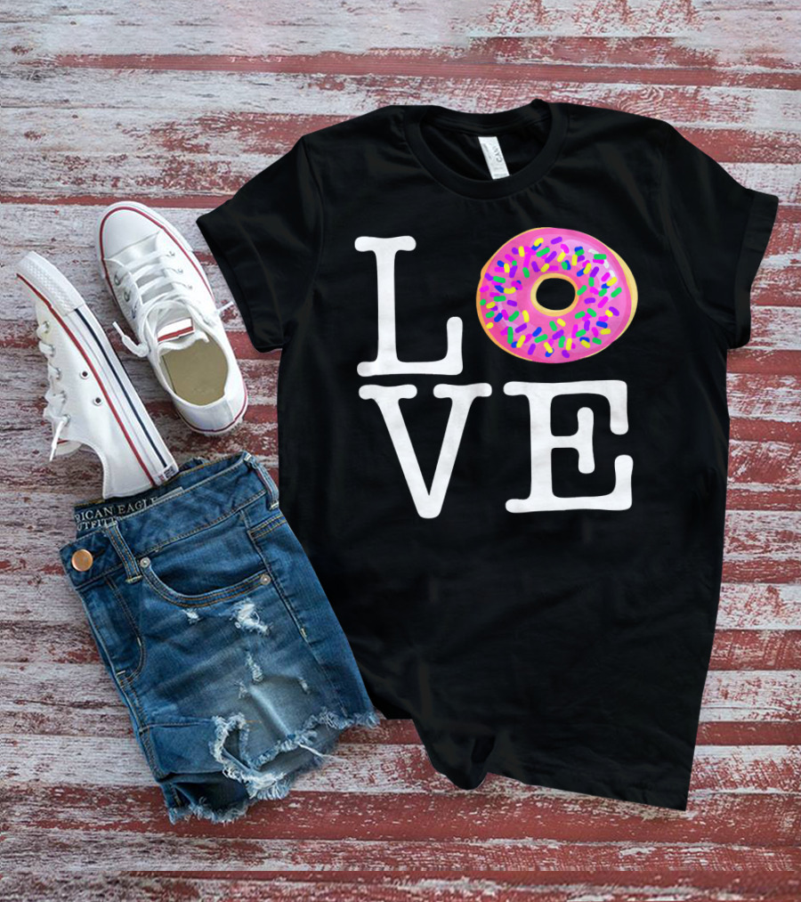 LOVE Donut Pink Sprinkles T-Shirt