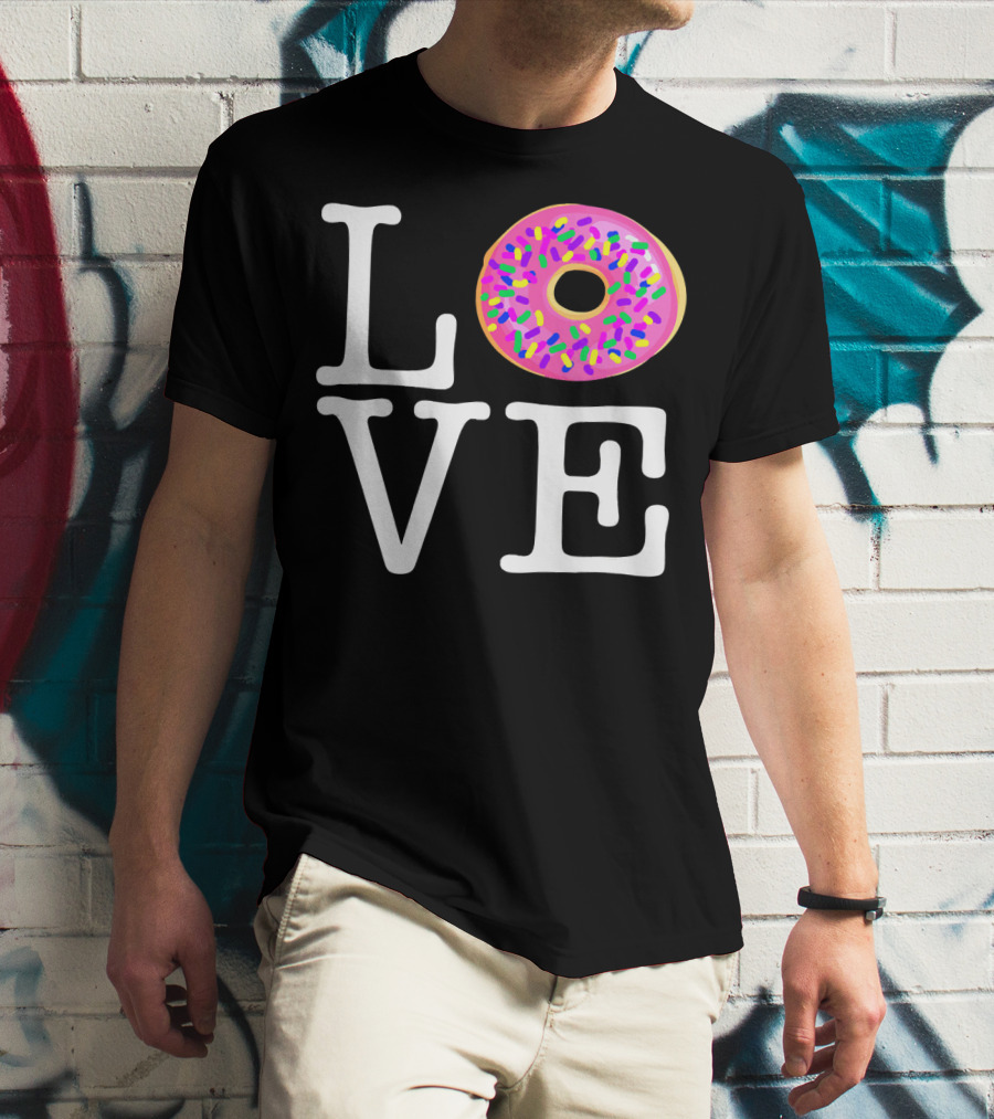 LOVE Donut Pink Sprinkles T-Shirt