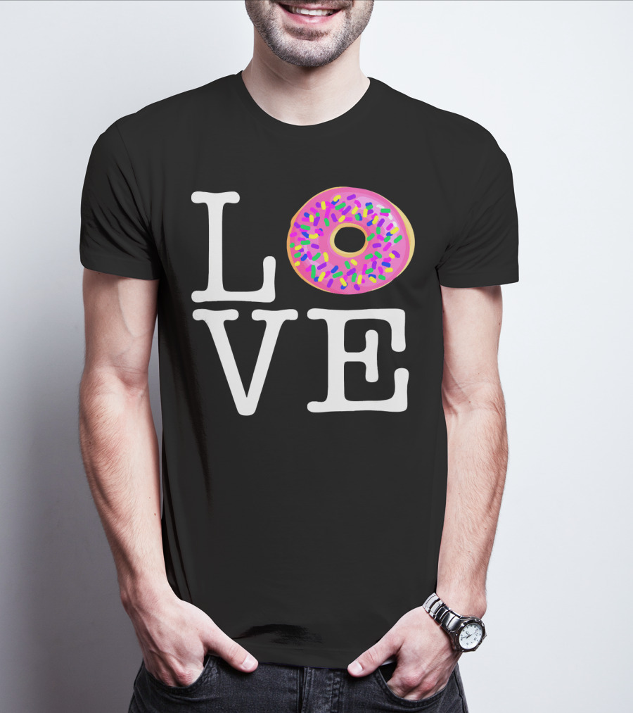 LOVE Donut Pink Sprinkles T-Shirt