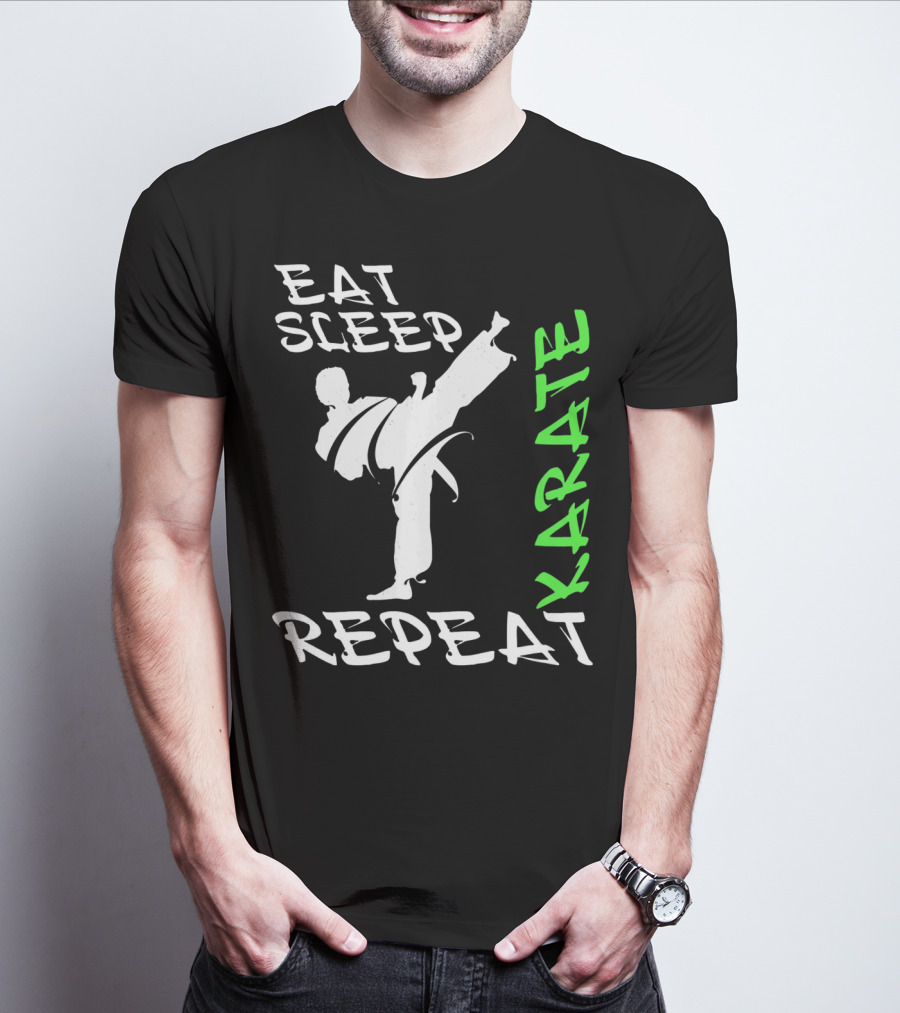 Eat Sleep Karate Repeat T-Shirt