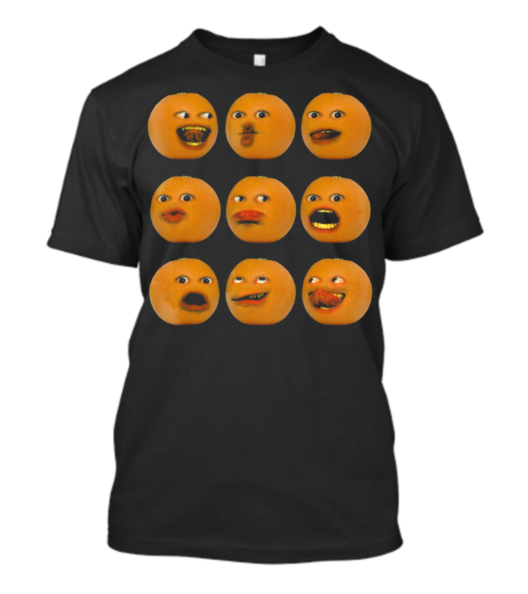 Annoying Orange Funny Faces Emoji T-Shirt
