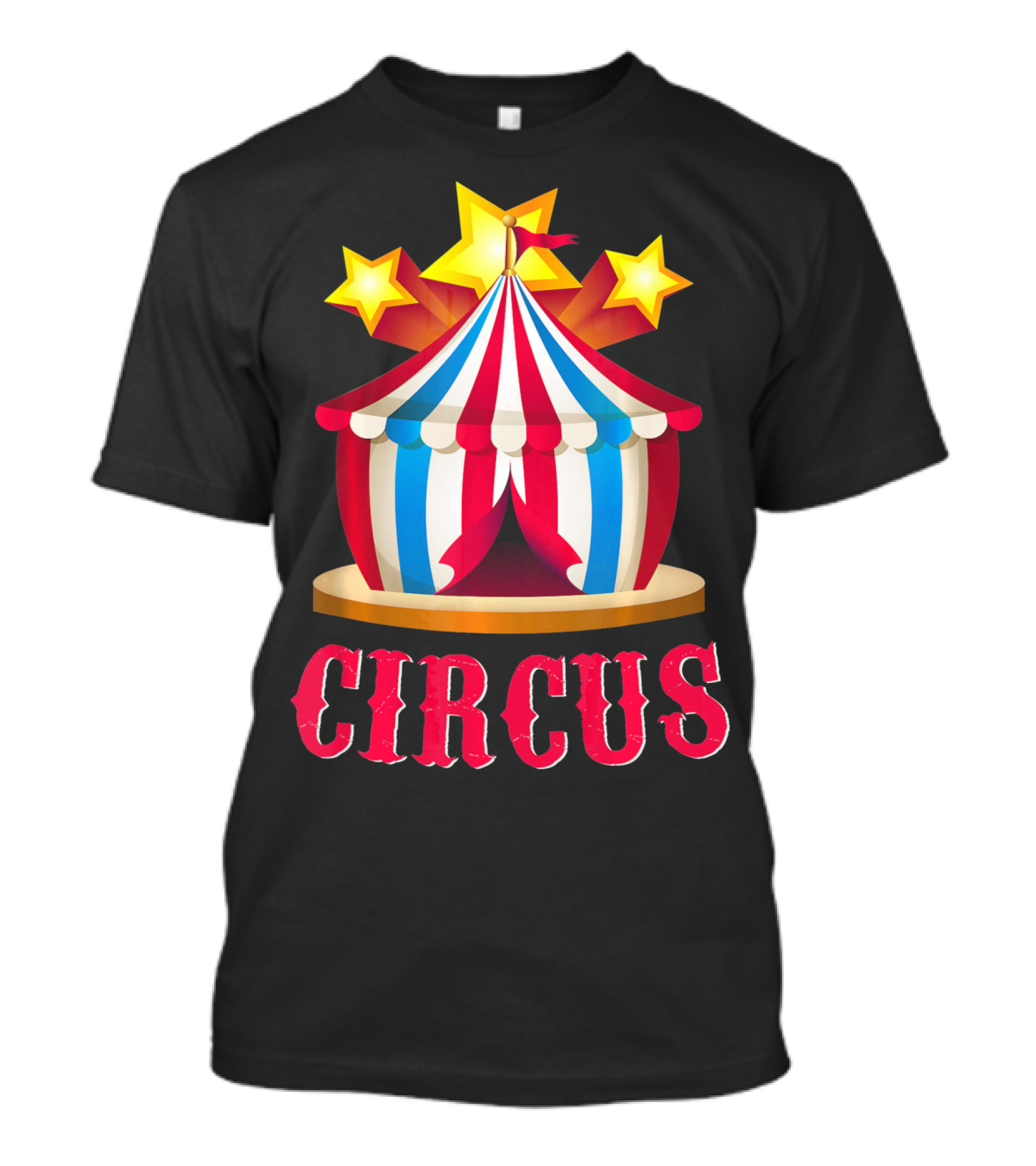 Circus Tent Emoticon With Stars Event Sta T-Shirt