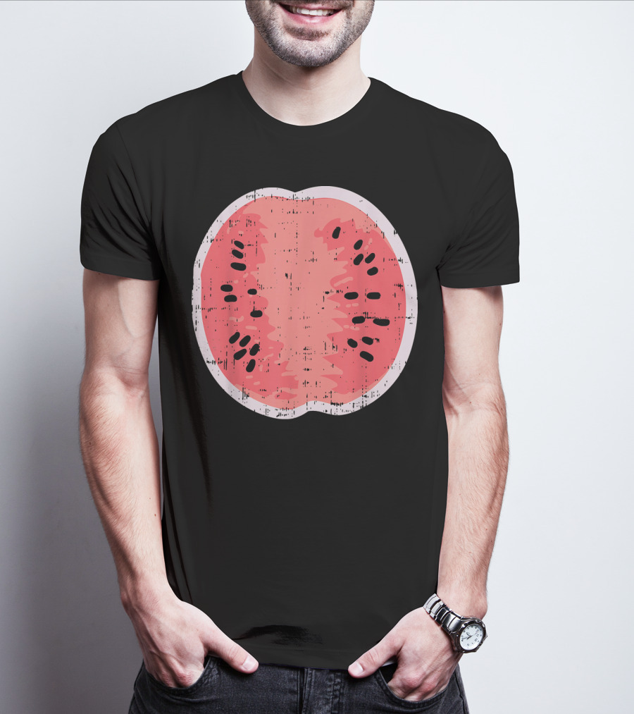 Watermelon Funny Fruit Lazy DIY Easy Food T-Shirt