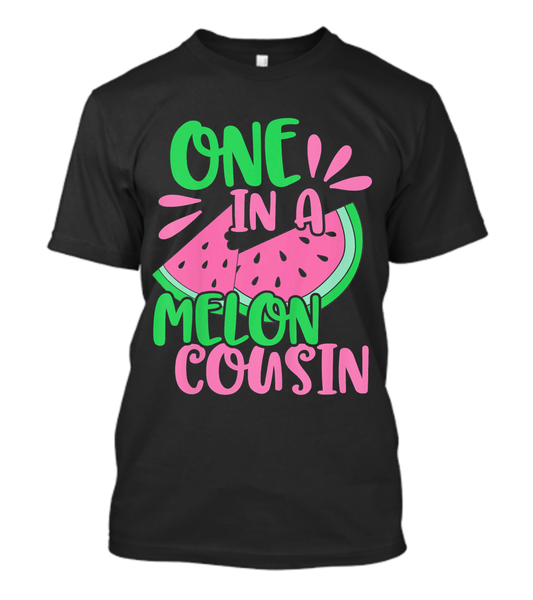 One In A Melon Cousin Kids Cute Watermelon T-Shirt