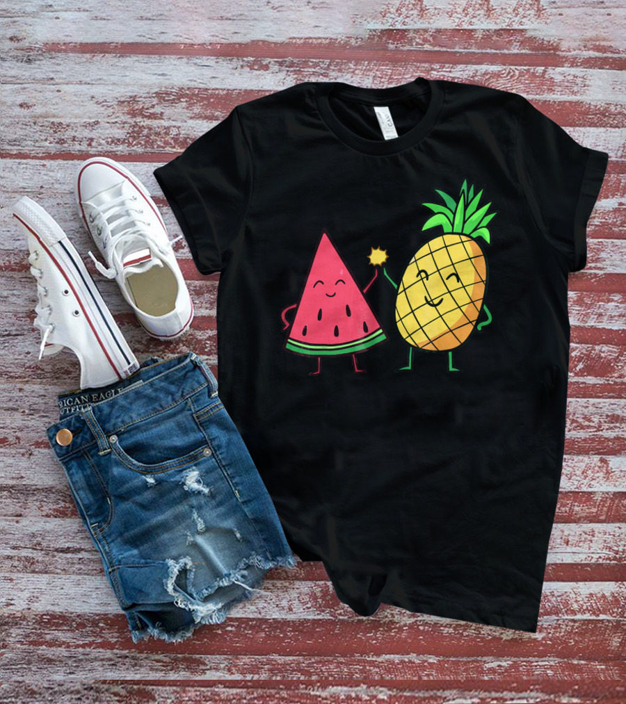 Watermelon Pineapple Friendship High Five T-Shirt