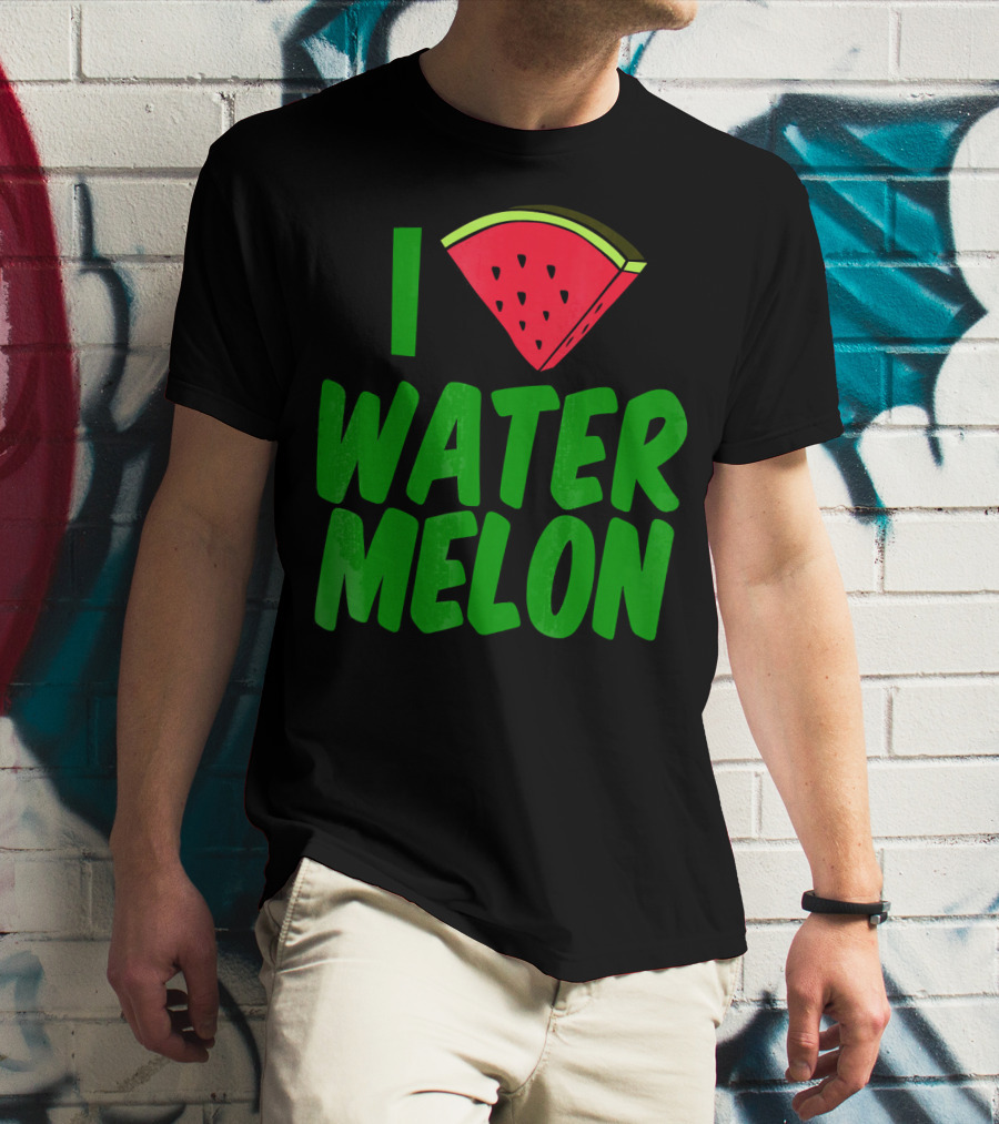 I Love Watermelon Slice Top T-Shirt