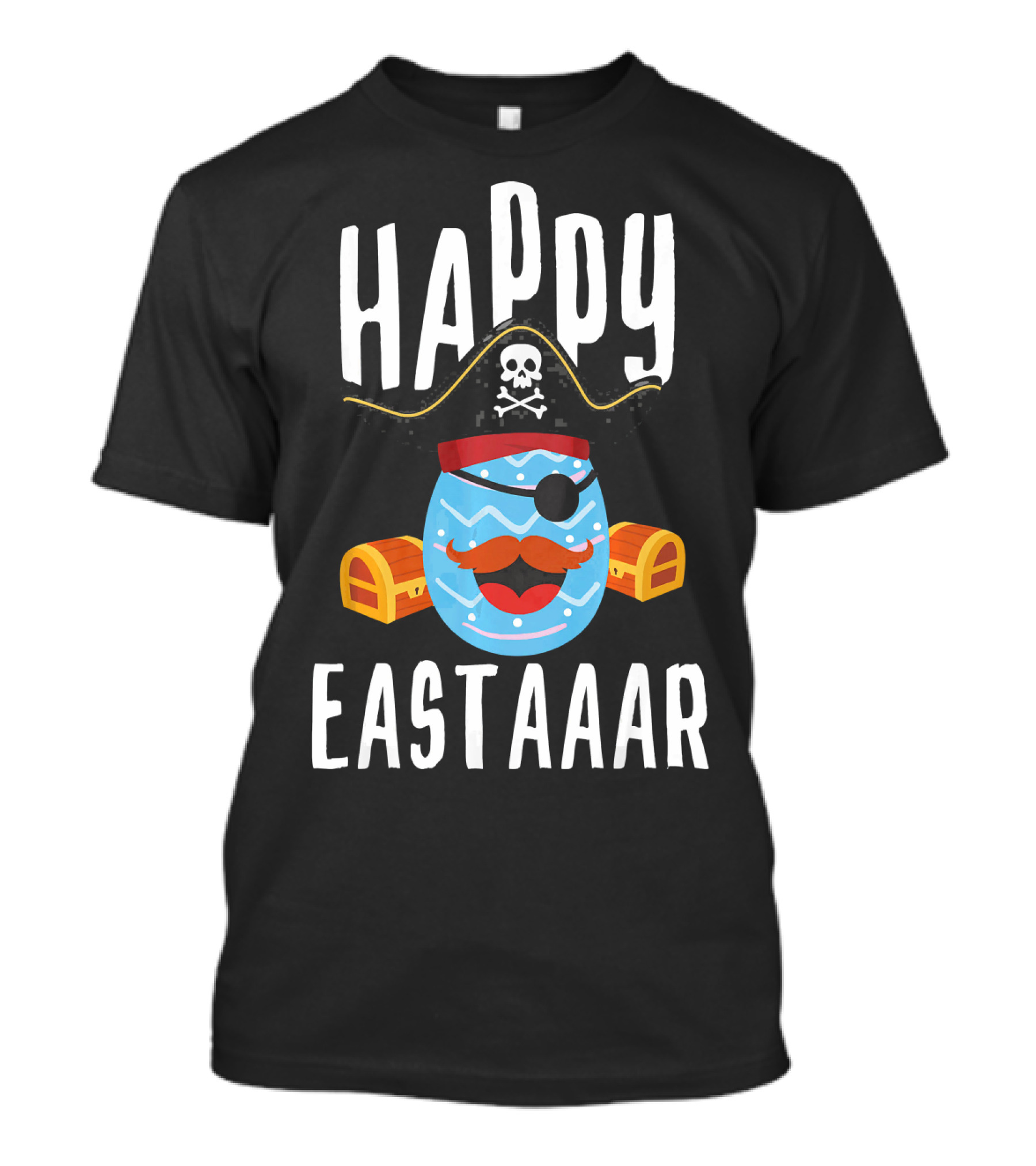 Happy Eastaar Pirate Egg With Treasure Chest T-Shirt
