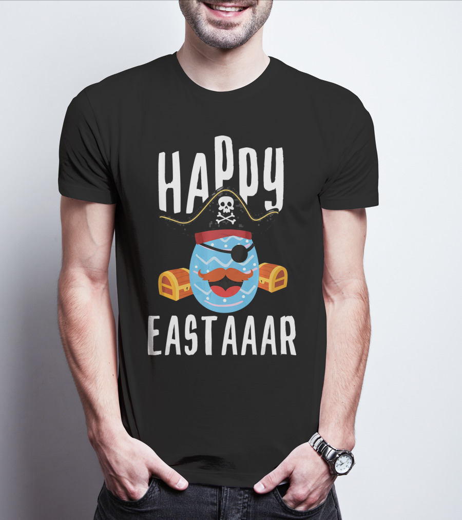 Happy Eastaar Pirate Egg With Treasure Chest T-Shirt