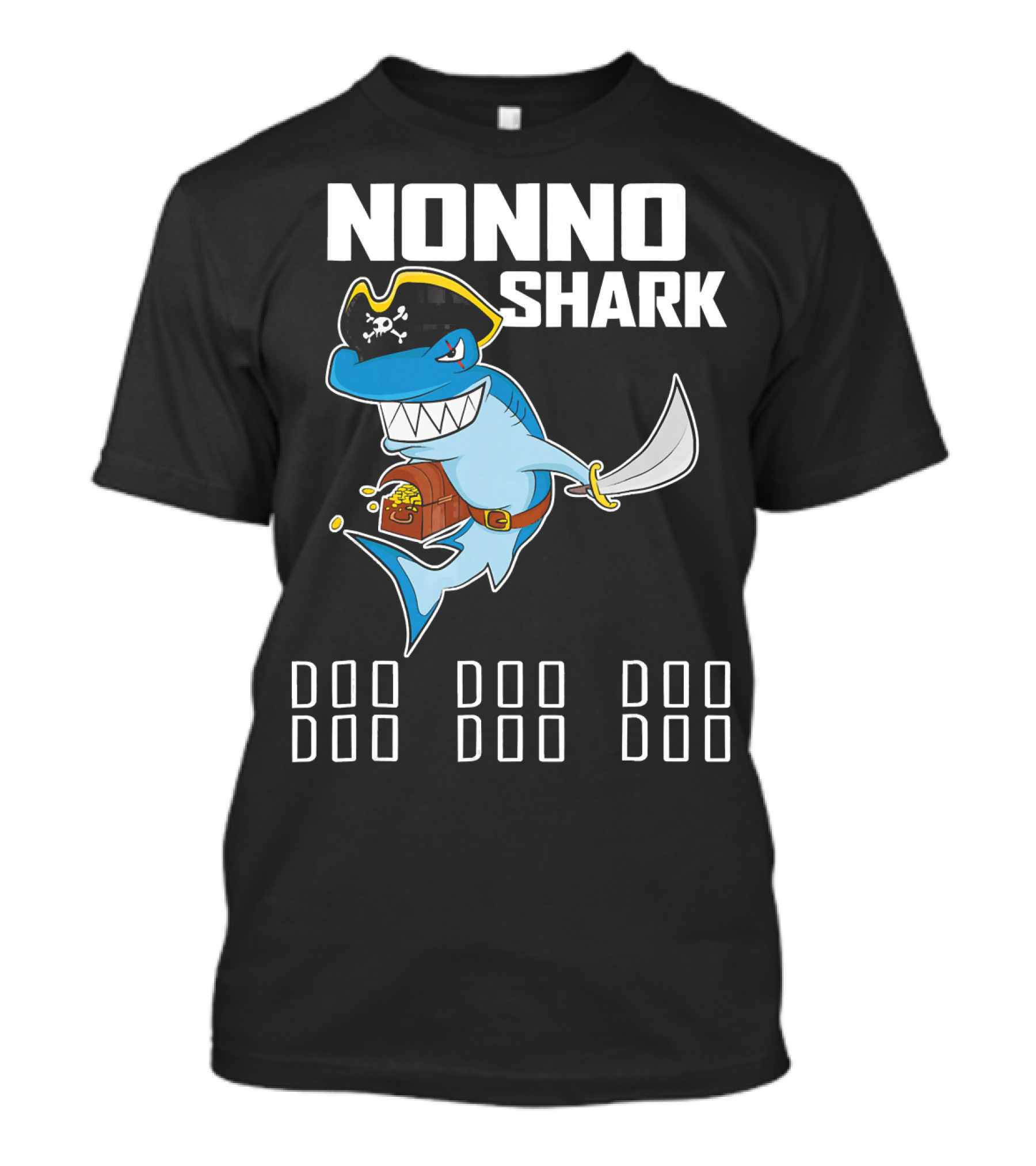 Nonno Shark Doo Doo Doo Pirate Grandpa T-Shirt