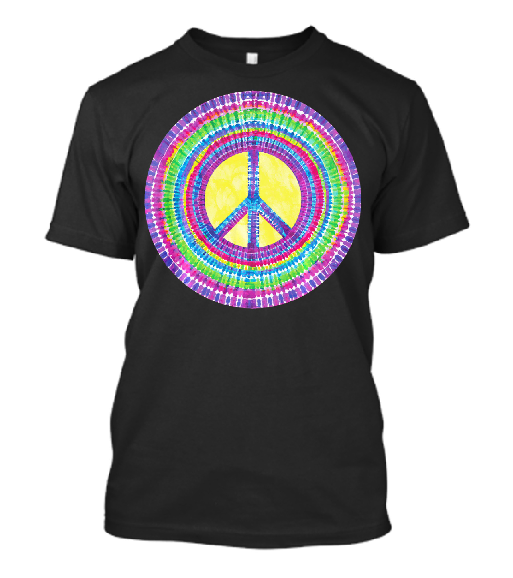 Tie Dye Peace Sign Tye Die Cool Psychedelic Rainbow T-Shirt