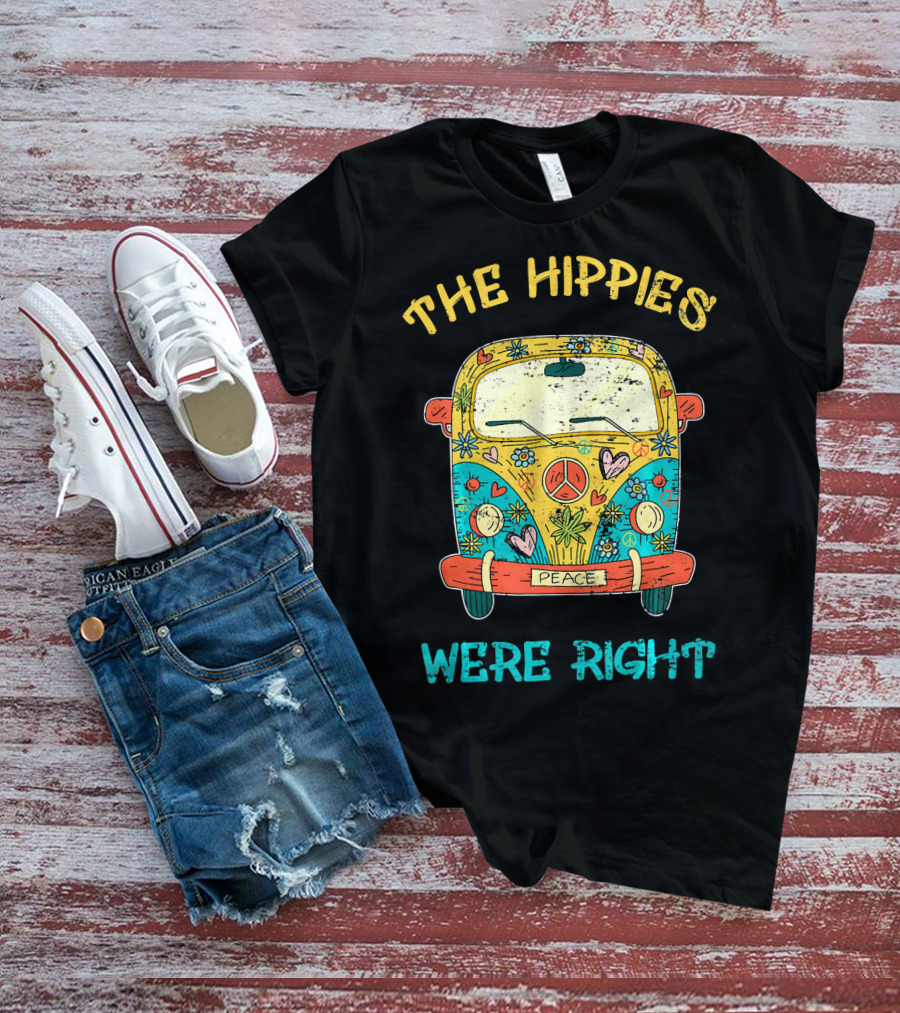 The Hippies Were Right Peace Van Vibrant Love T-Shirt