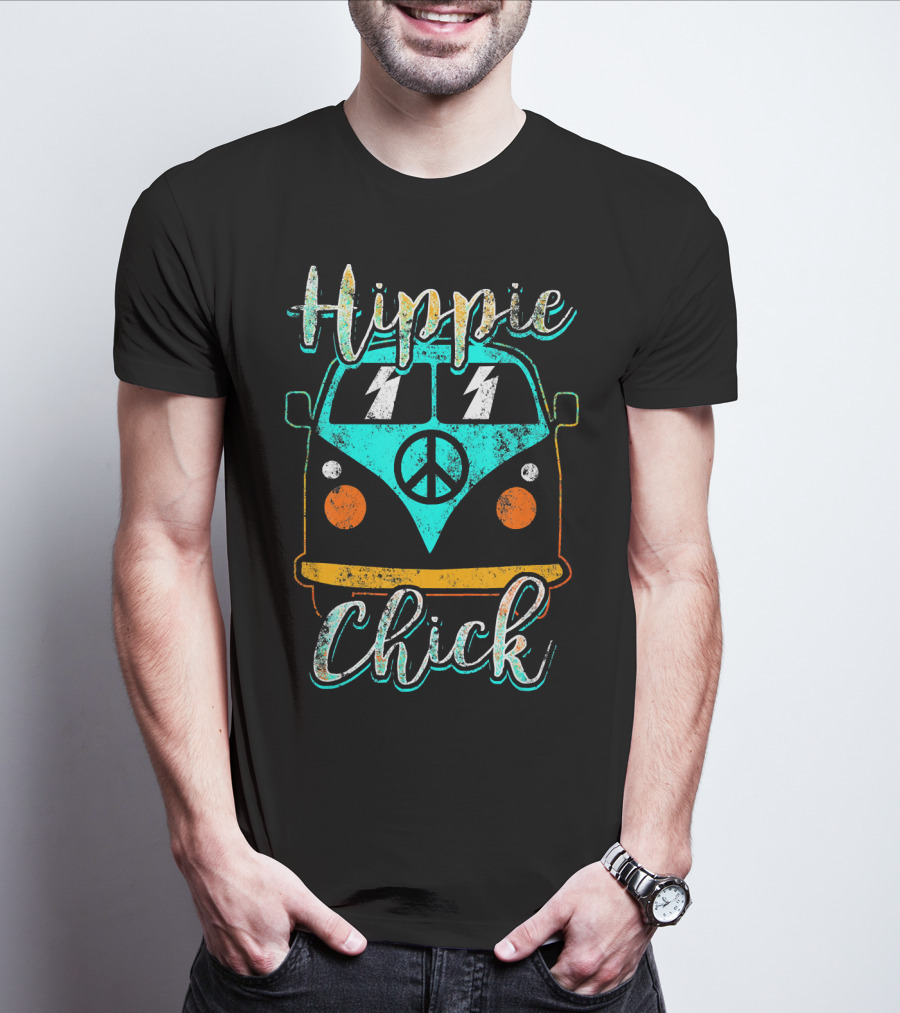 Hippie Chick Boho Gypsy Van Peace T-Shirt