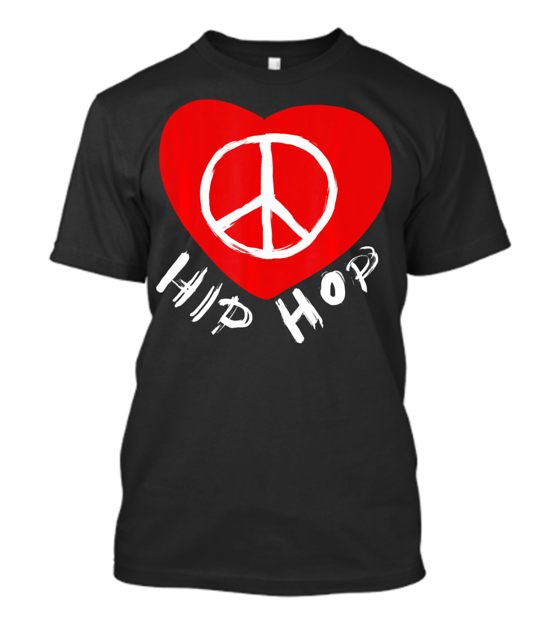 Love Peace Hip Hop Heart Icon For Dancing Enthusiasts T-Shirt