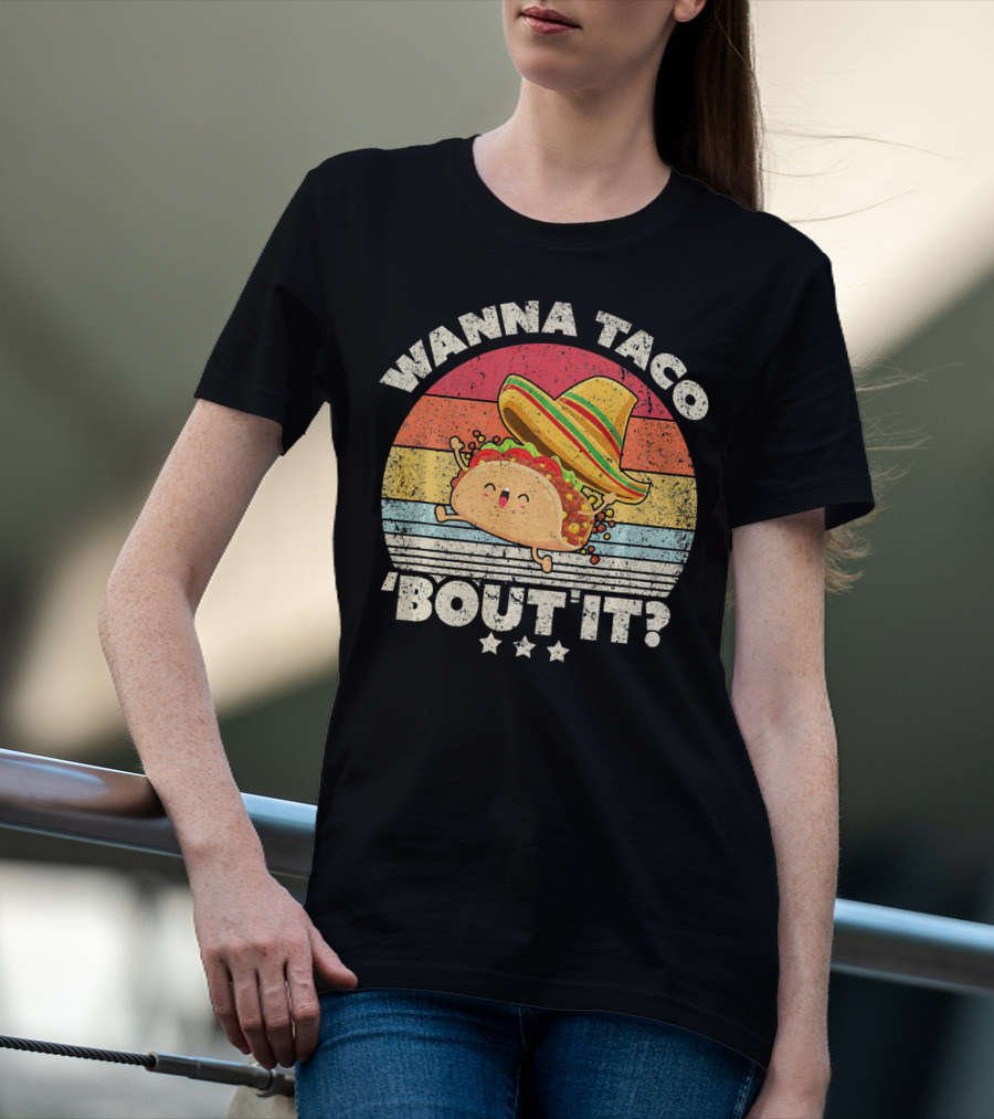 Wanna Taco 'Bout It? Funny Taco T-Shirt