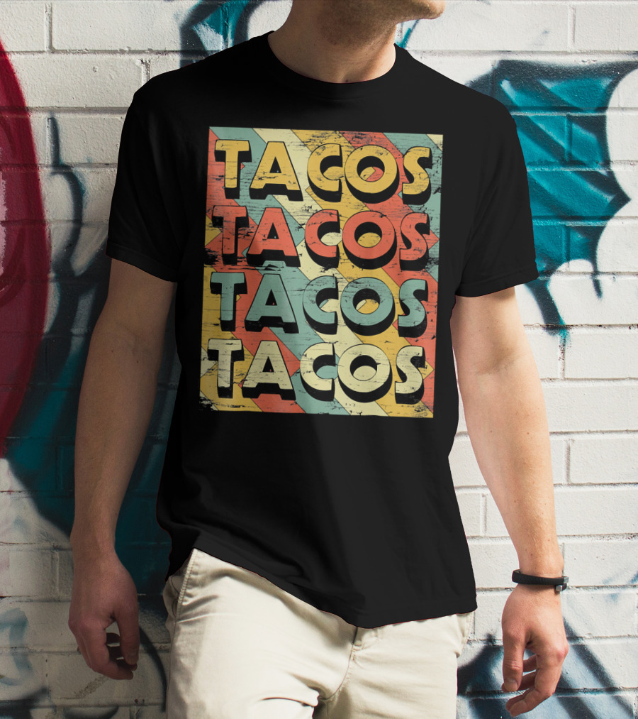 Retro Vintage Taco Tuesday Lovers Tacos T-Shirt