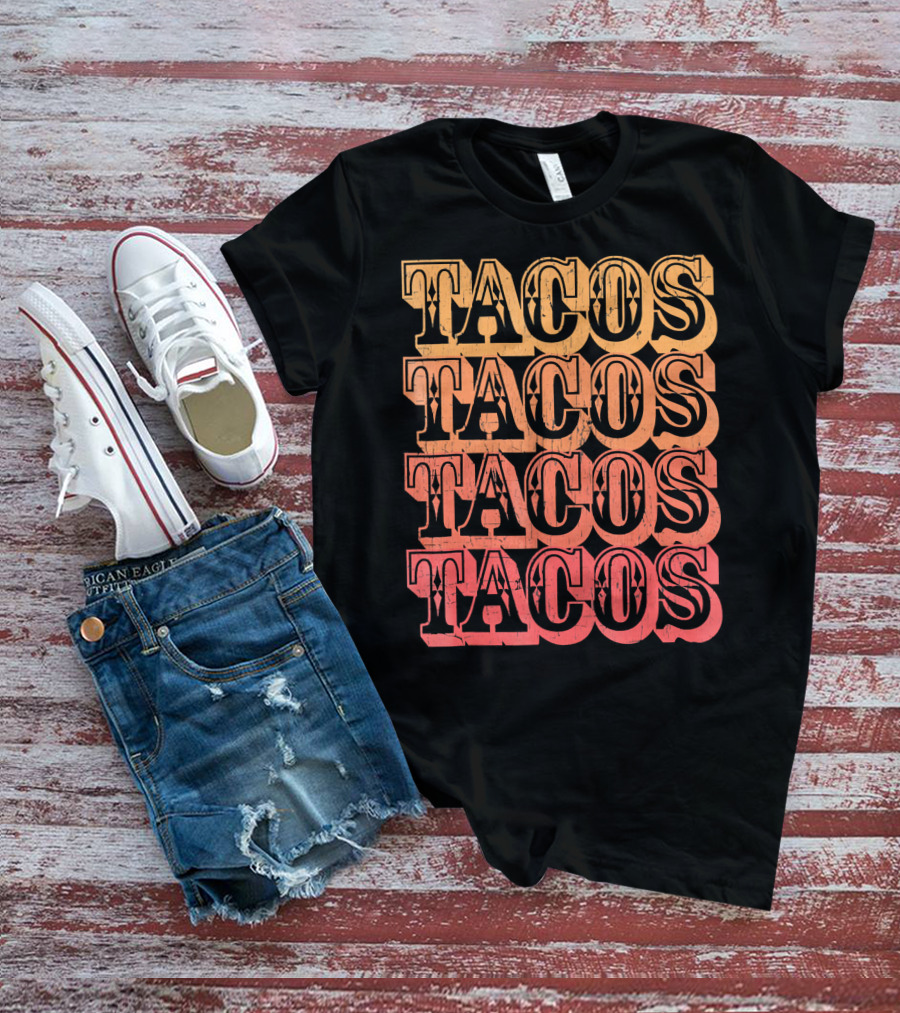 Tacos Retro Taco Vintage Taco T-Shirt