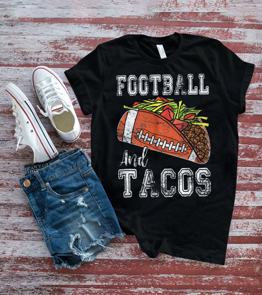 Football And Tacos Funny Taco T-Shirt