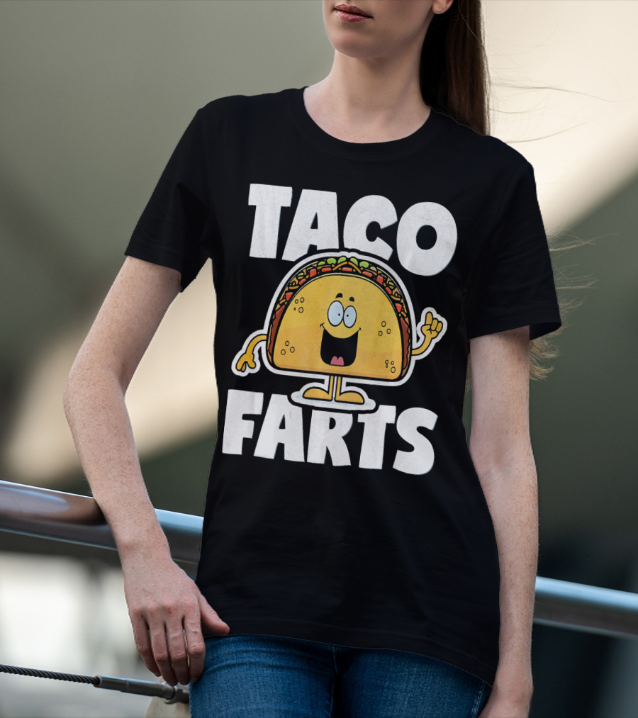 Taco Farts Funny Vintage Mexican Food T-Shirt