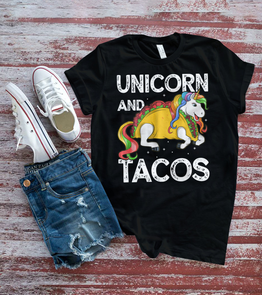Unicorn And Tacos Rainbow Taco Squad T-Shirt