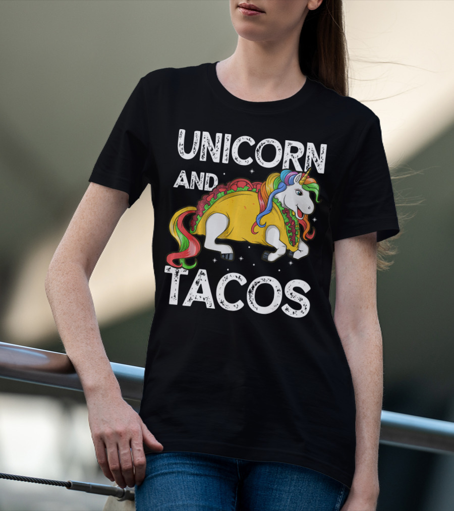Unicorn And Tacos Rainbow Taco Squad T-Shirt