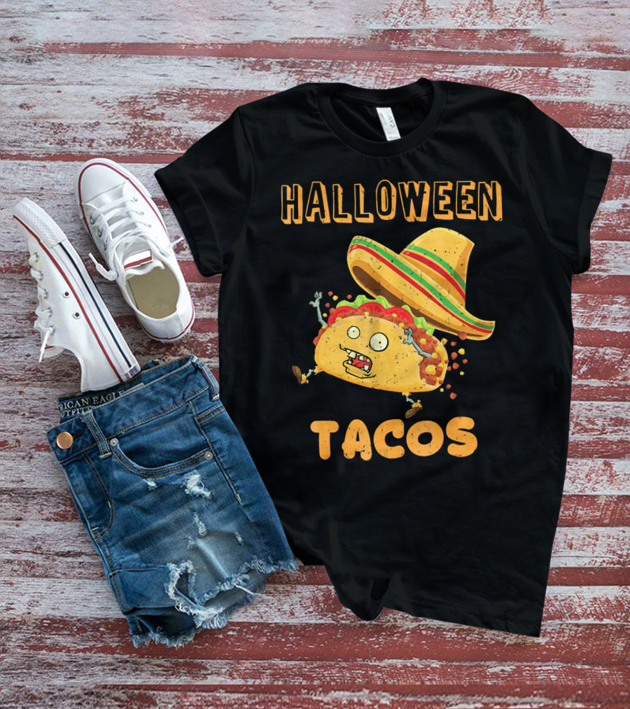 Halloween Tacos Zombie Costume T-Shirt