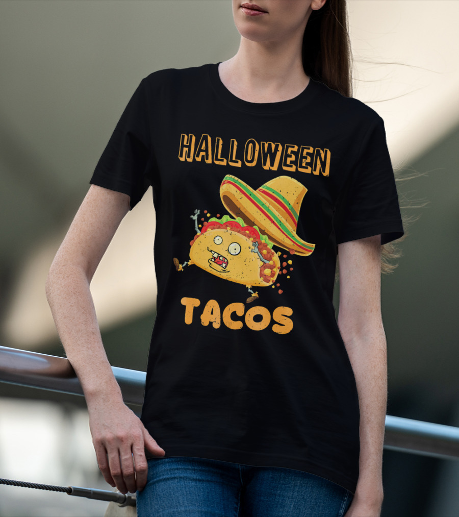 Halloween Tacos Zombie Costume T-Shirt
