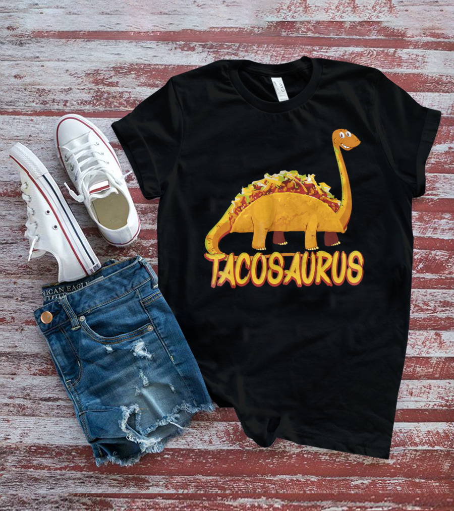 Taco Saurus Funny Mexican Food Dinosaur Taco T-Shirt