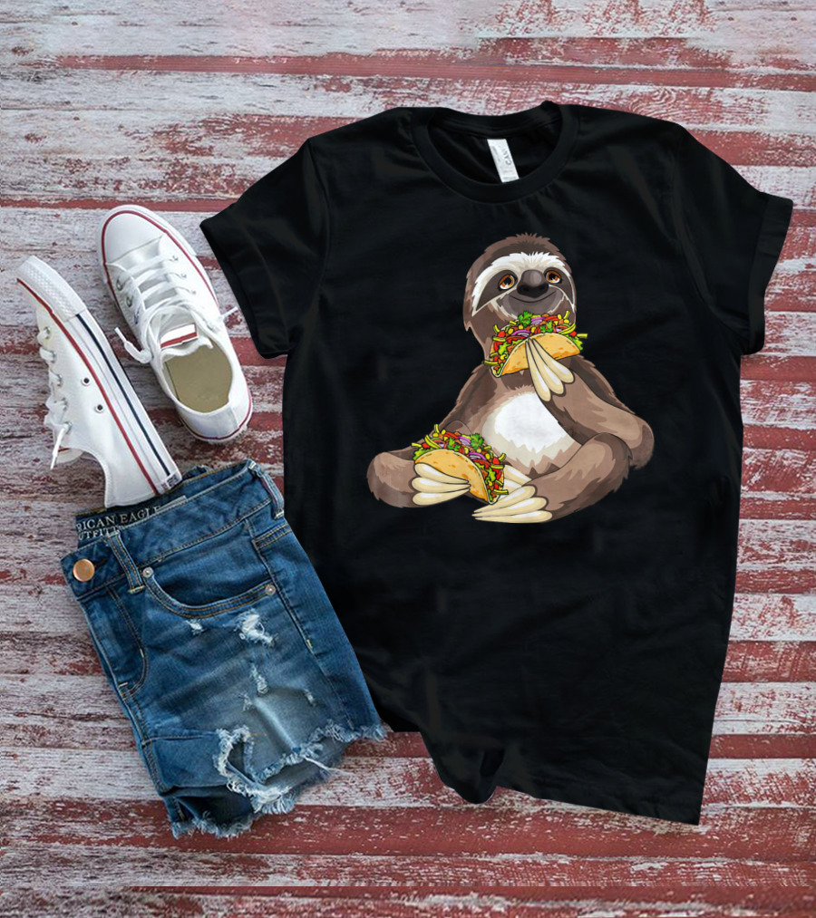 Sloth Eating Tacos For Sloth T-Shirt