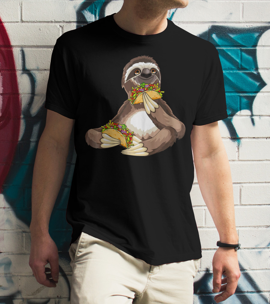 Sloth Eating Tacos For Sloth T-Shirt