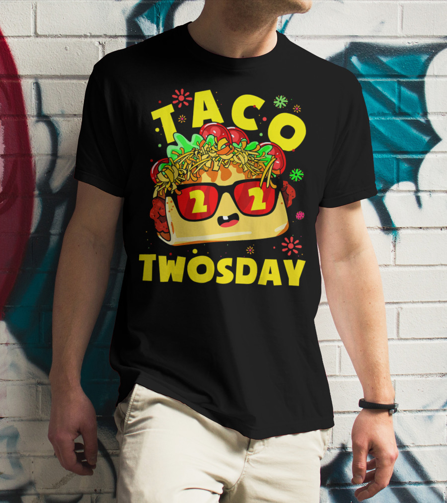 Taco Twosday 2nd Birthday Party Kids 2 Dos Cumpleanos T-Shirt