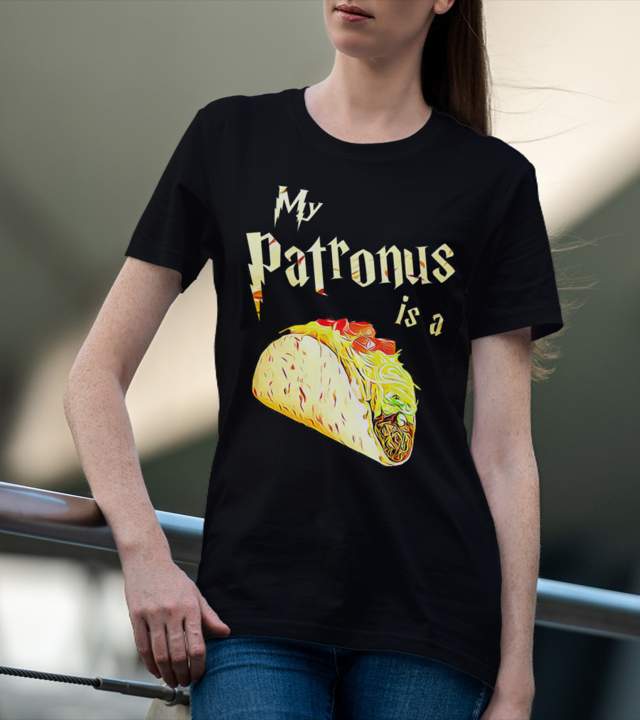 My Patronus Is A Taco Wizard Warlock Foo T-Shirt
