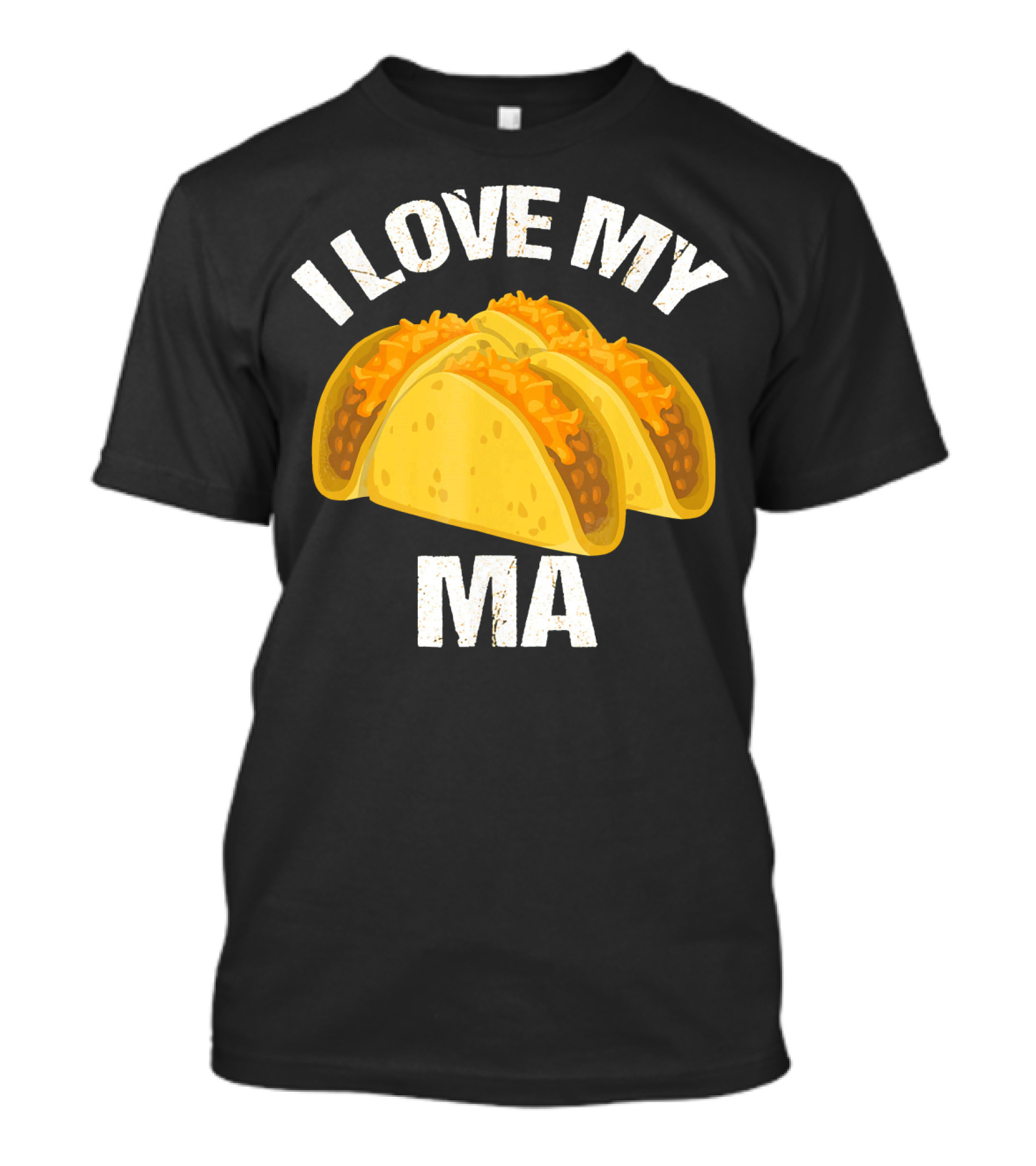 I Love My Ma Taco Truck Lovers T-Shirt