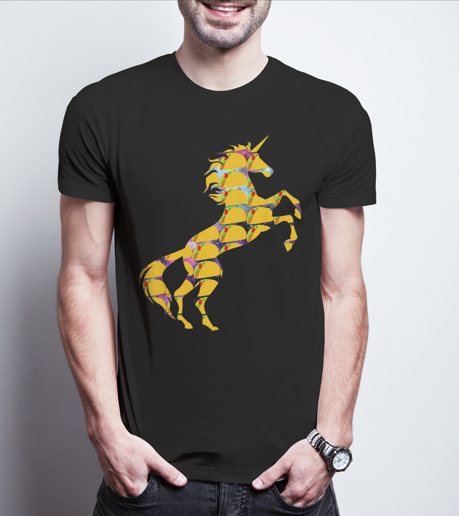 Unicorn Galaxy Space Tacos T-Shirt