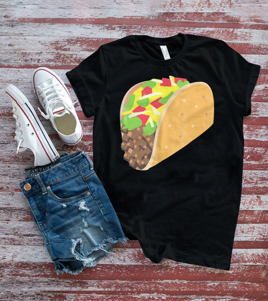 I Love Tacos Emoji Mexican Taco T-Shirt