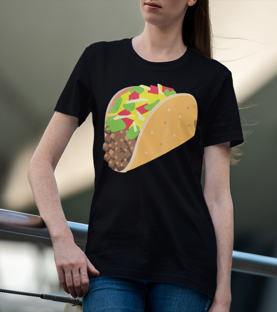 I Love Tacos Emoji Mexican Taco T-Shirt