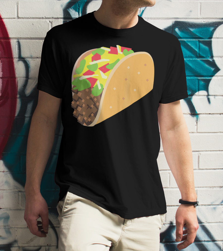 I Love Tacos Emoji Mexican Taco T-Shirt