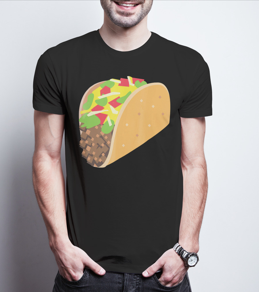 I Love Tacos Emoji Mexican Taco T-Shirt