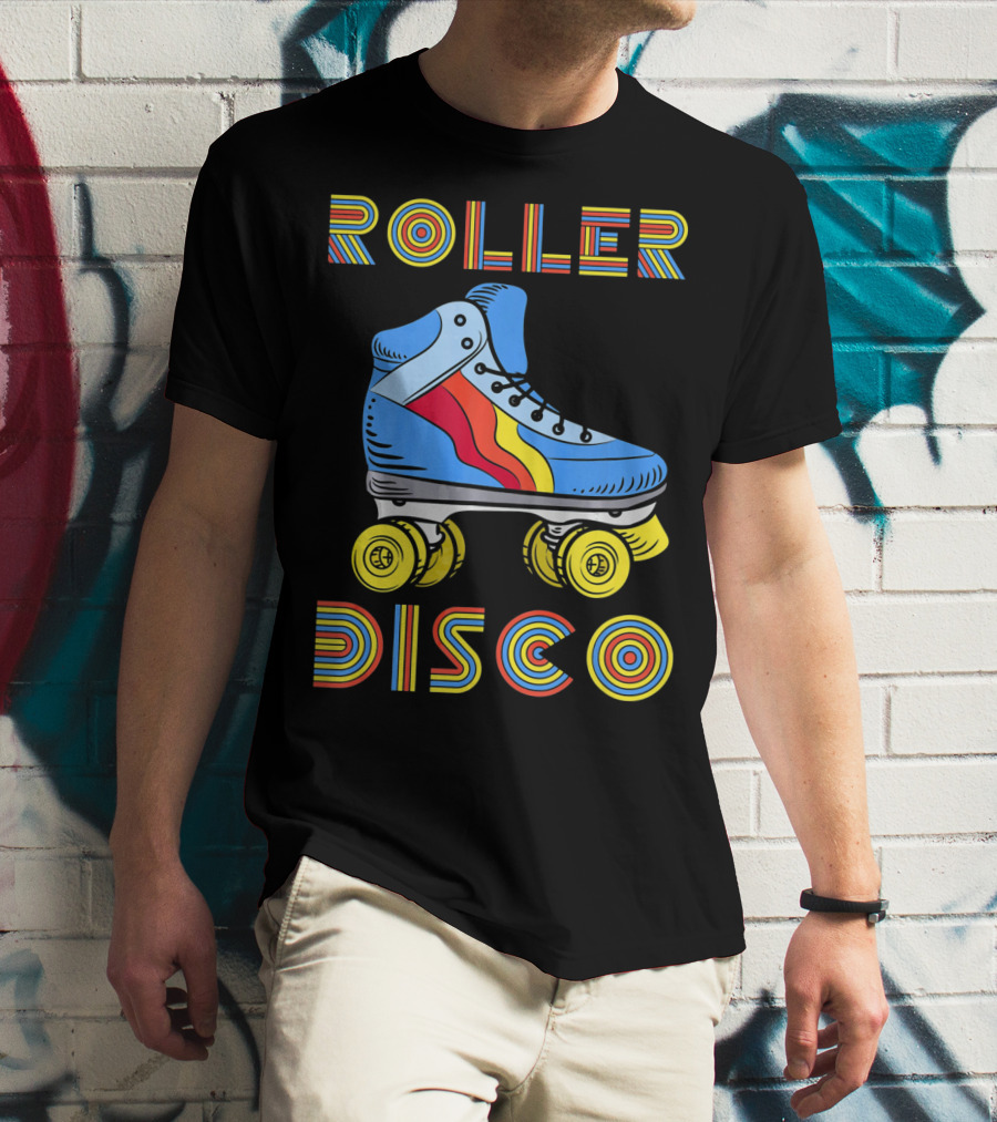 Retro 80s Roller Disco Skate Vibe T-Shirt