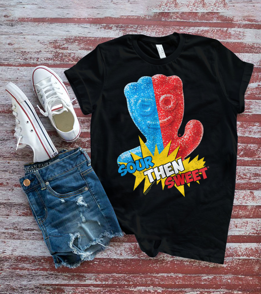 Sour Patch Kids Sour Then Sweet Candy Blue Red Explosion T-Shirt