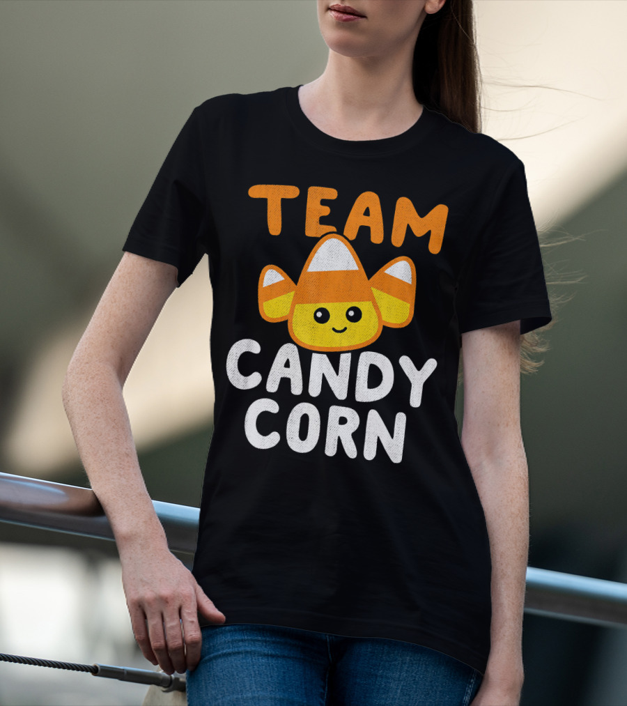 Halloween Funny Team Candy Corn Cute Lazy Cos T-Shirt
