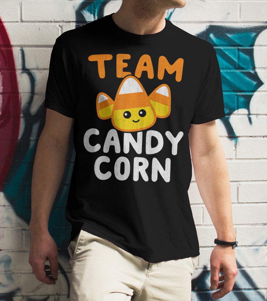 Halloween Funny Team Candy Corn Cute Lazy Cos T-Shirt