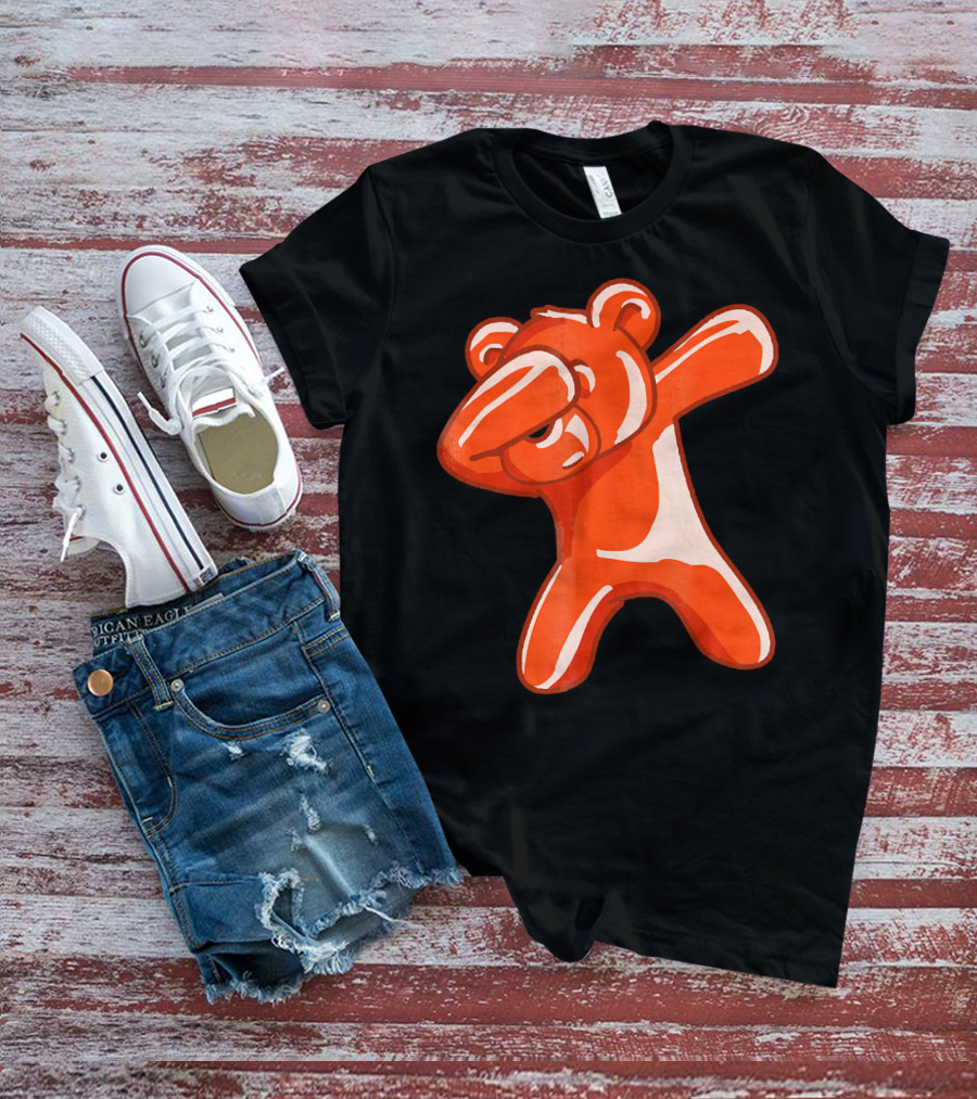 Dabbing Bear Gummy Candy Dance Dab Pose T-Shirt