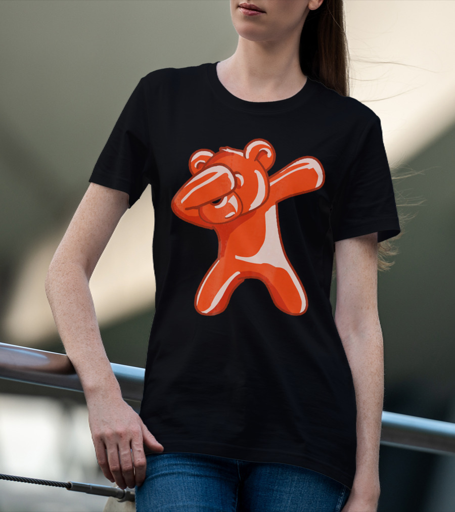 Dabbing Bear Gummy Candy Dance Dab Pose T-Shirt