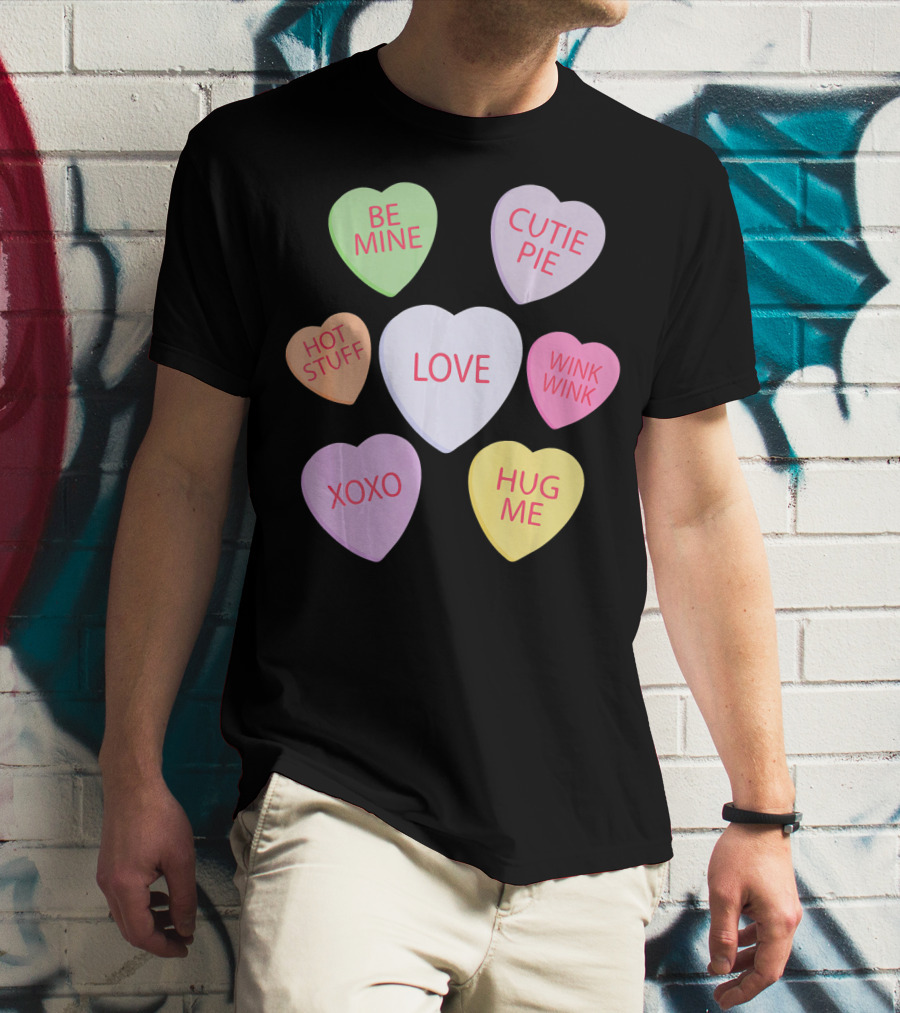 Valentines Day Be Mine Cutie Pie Love Candy Heart Kids Chi T-Shirt