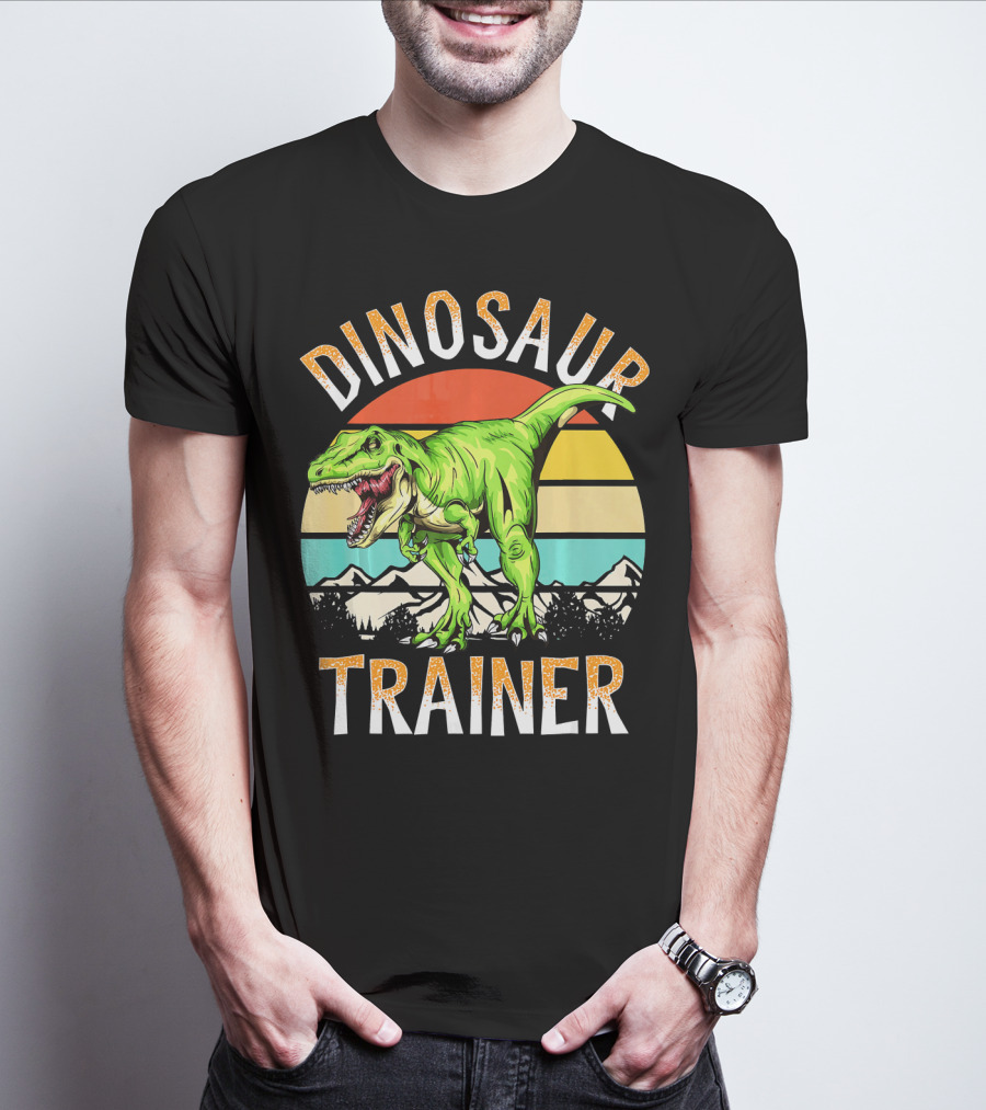 DINOSAUR TRAINER T-REX SUNSET MOUNTAINS T-Shirt