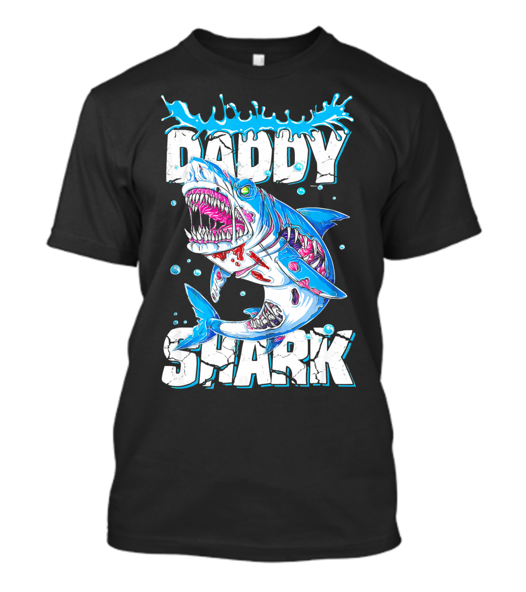 Daddy Shark Zombie Halloween T-Shirt